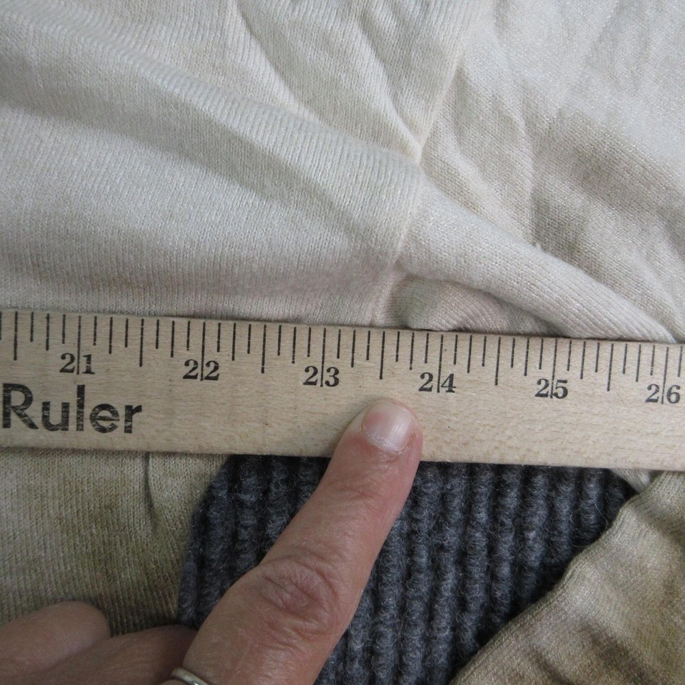 Tempo Paris Sweater Pullover Womens S/M Beige Boat Neck Tight-Knit Relaxed - Picture 4 of 12
